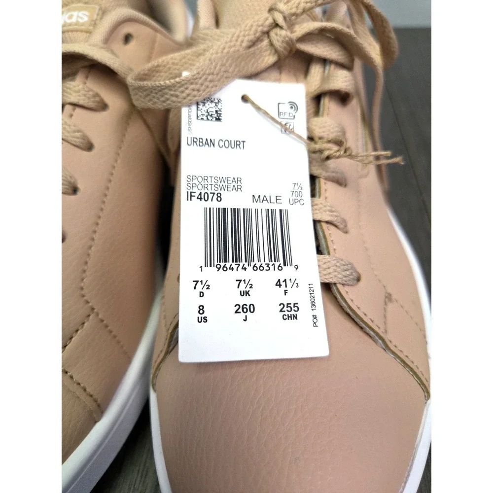 Adidas Court Shoes Sneakers‎  Magic Beige Men's Size 8  Womens 9.5 NEW